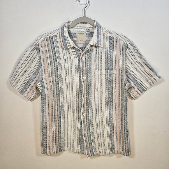 Massive Luxury Other - Massive Luxury Woven Striped Men's Shirt. SIze Medium